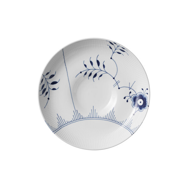 Mega Blau Gerippt Platte, Royal Copenhagen