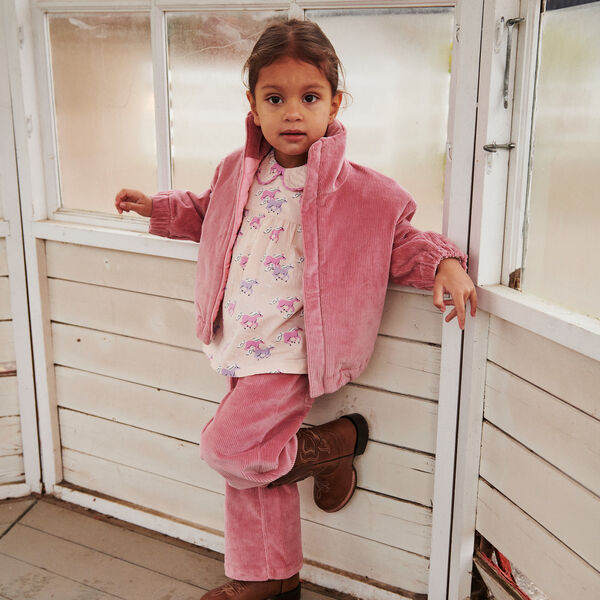 Einhorn-Bluse mit Kragen, unicorn comb., Copenhagen Colors Organics