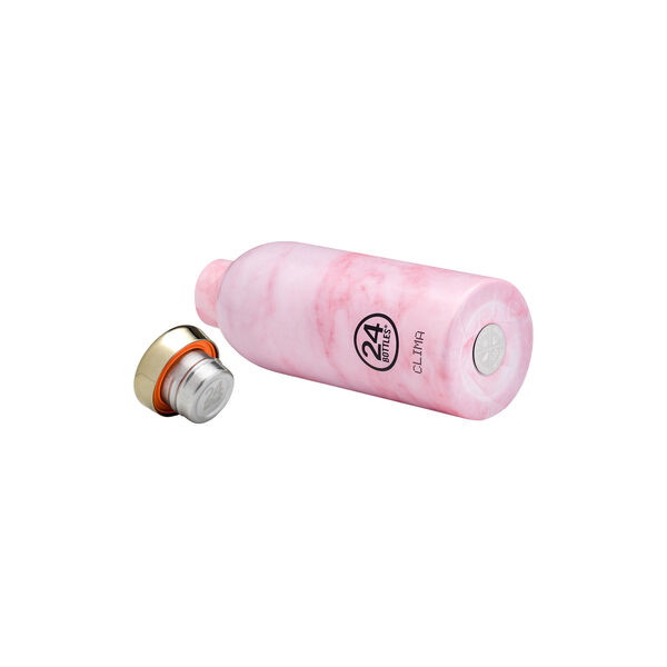 Clima Trinkflasche, pink marble, 24Bottles