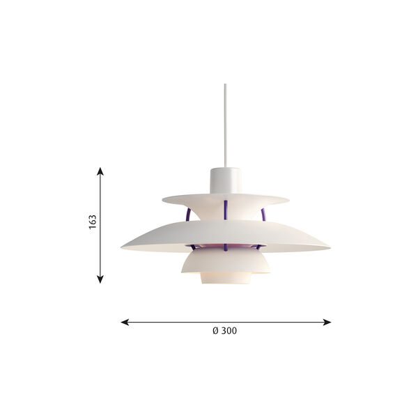 PH 5 Mini Pendelleuchte, classic weiß PH 5 Mini Pendelleuchte, classic weiß, Louis Poulsen