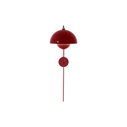 Flowerpot VP8 Wall Lamp, vermilion red, &Tradition