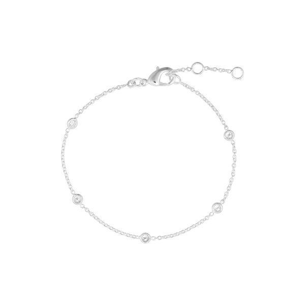Bracelet with Zircons, silver, Pure by Nat