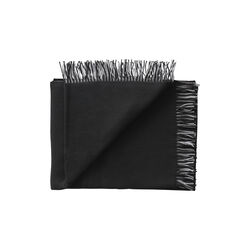 Secret Throw, 02201 granit/black, Silkeborg Uldspinderi