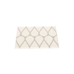 Otis Plastic Rug, linen/ vanilla, Pappelina