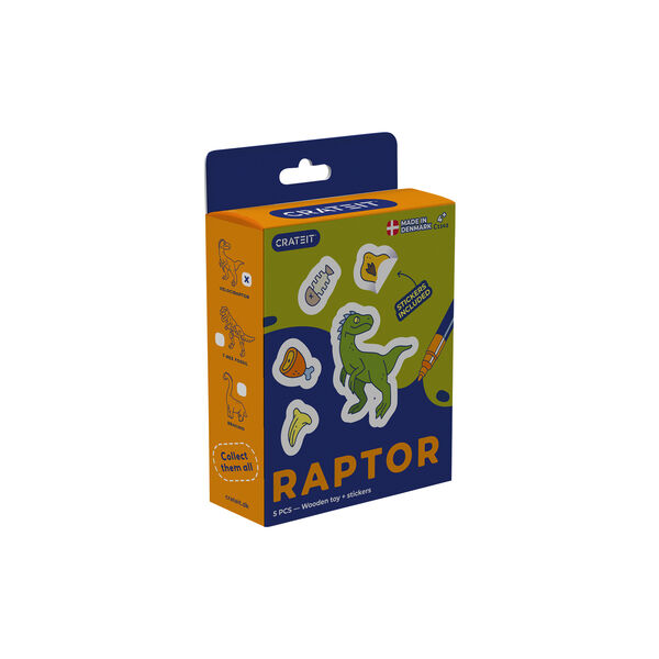 Dinosaur Wooden Toy | Raptor, Crateit