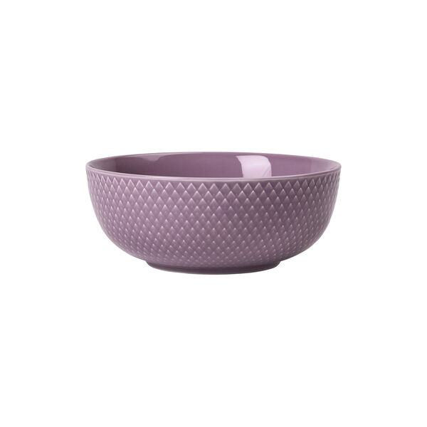 Rhombe Color Bowl, purple, Lyngby Porcel&aelig;n