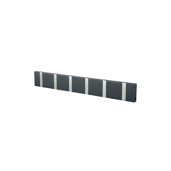 KNAX Horizontal 6 Coat Rack, anthrazit/grey, LoCa