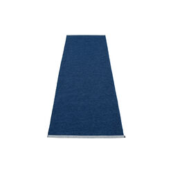Mono Plastic Rug, dark blue/denim, Pappelina