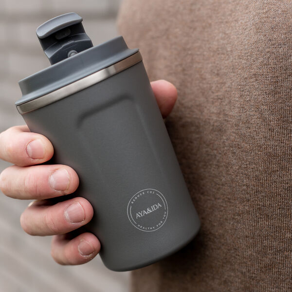 CUP2GO, dark grey, AYA&IDA