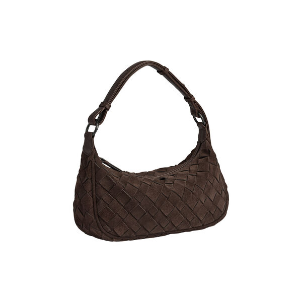 Mini MuseMBG Tasche Sue. Geflochten, dark brown, Markberg