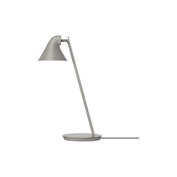 NJP Mini Table Lamp, light aluminium grey, Louis Poulsen