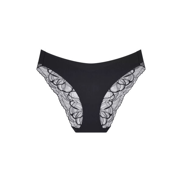 Body Make-Up Illusion Tai-Slip mit Spitze und hohem Beinausschnitt, black, Triumph