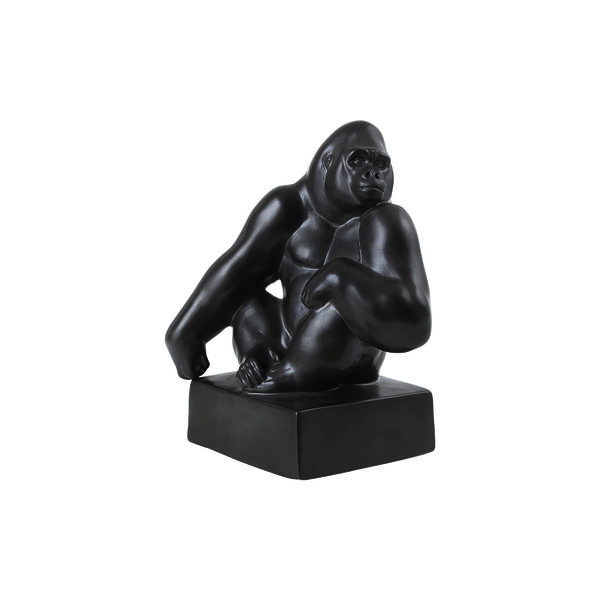 Gorillafigur mit dem Kinn auf der Schulter ruhend, Royal Copenhagen