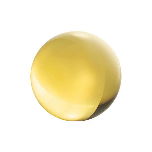 Glass Sphere, fire yellow, Iittala