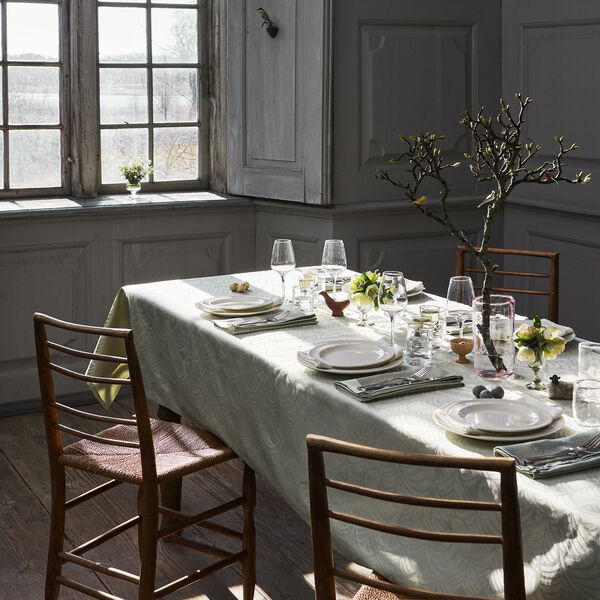 EASTER damask tablecloth, light green, Georg Jensen Damask