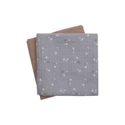 STARS Cloth Diaper 2-pack, jasmin blue/balsam cream/walnut, Müsli by Green Cotton