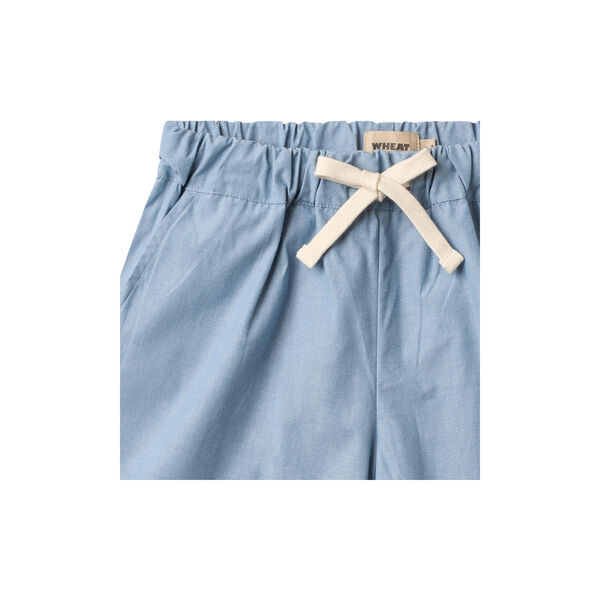 Shorts Cuba, blue chambrey, Wheat