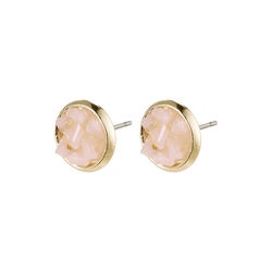 Josefine Earrings, gold/pink, Pilgrim