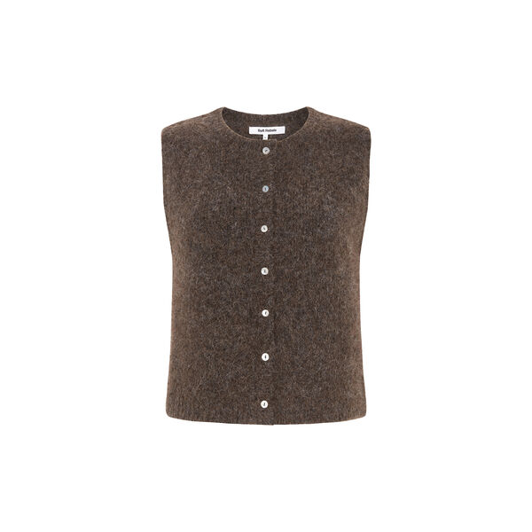 SRCamilla Vest Knit, demitasse melange, Soft Rebels