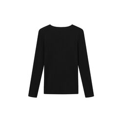 Gertrud Pointelle Blouse, black, Studio Feder