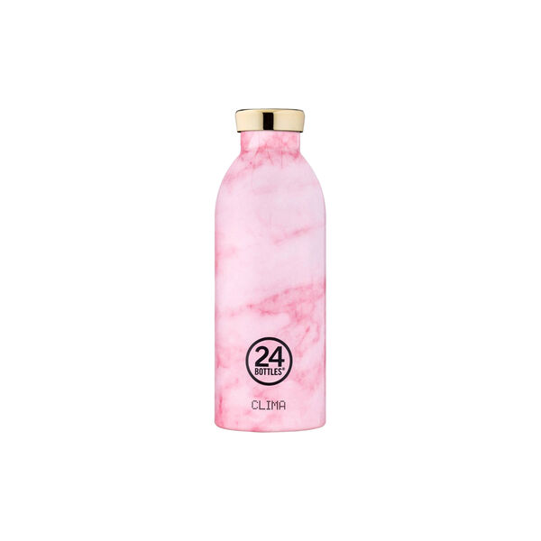 Clima Trinkflasche, pink marble, 24Bottles