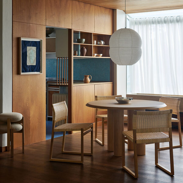 Pioneer Hocker, lacquered oak/Zero 0001, Fredericia Furniture