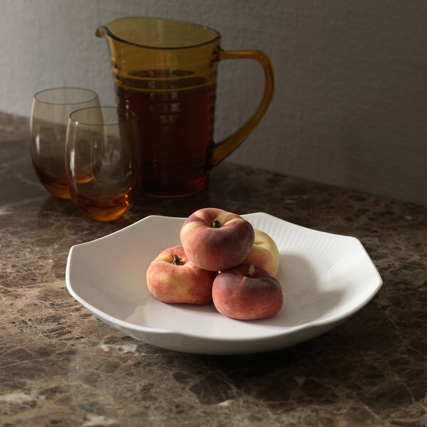 Wei&szlig;e gerippte Schale, Royal Copenhagen