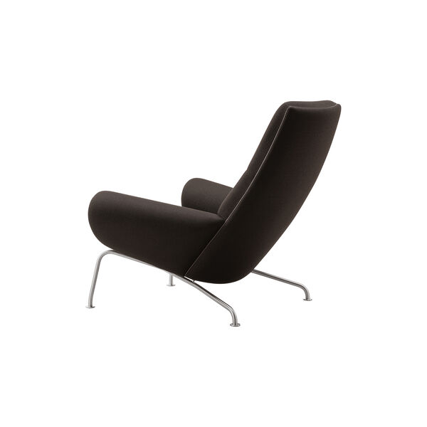 Wegner Queen Chair | Dark Brown | Lounge Chair + Ottoman, Fredericia Furniture