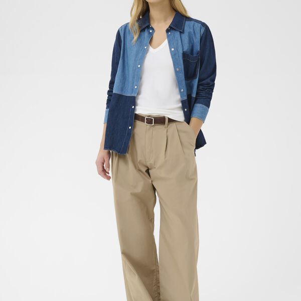 AmajaPW Trousers, silver mink, Part Two