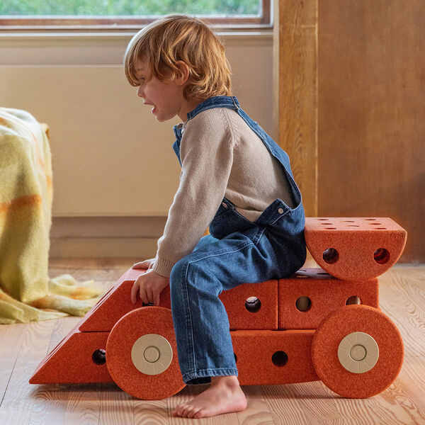 4 x Foam Wheels, burnt orange, MODU