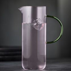 Torino Glass Jug, pink/green, Lyngby Glas