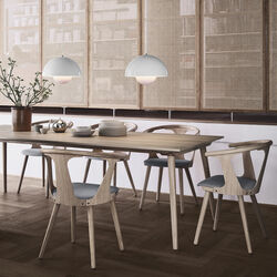 In Between SK2 Chair, oak/light grey, &Tradition