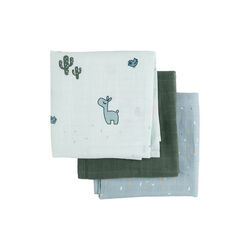 Lalee 3er-Pack Stoffbeutelset, blau, Done by Deer