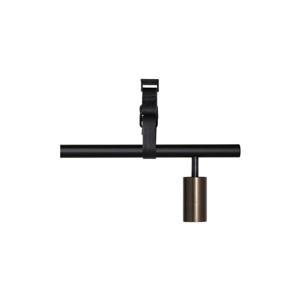 Long John 5 Spot Pendant Black Leather, black/bronze, Rubn