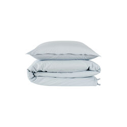 Stone Washed Kissenbezug, staubiges blau, Geismars V&aelig;verier