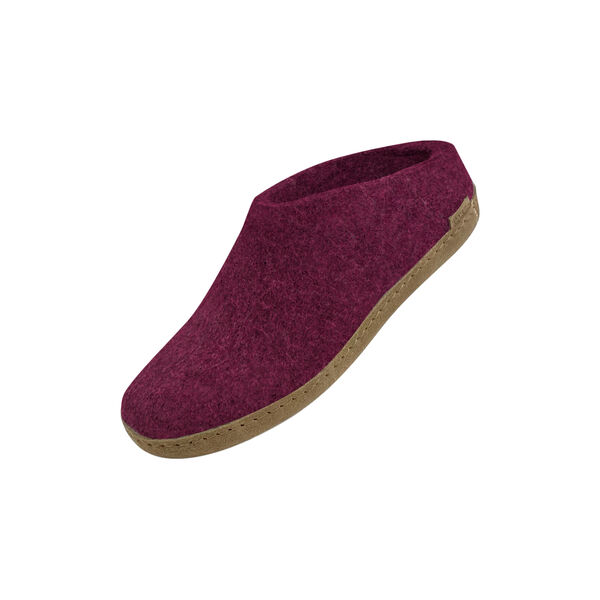 Filzpantoffeln, cranberry, Glerups