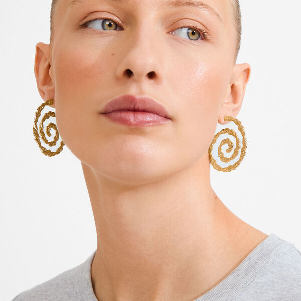 STILL earrings, gold plated, Pilgrim