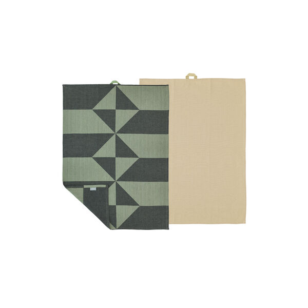 Twist Tea Towel, hedge green, Södahl