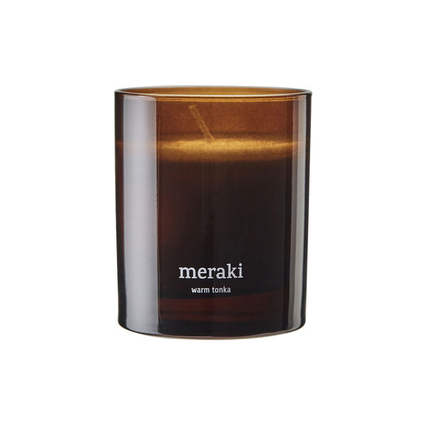 Scented Candle, warm tonka, Meraki