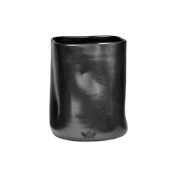 Dented utensil jar, matt black, Dutchdeluxes