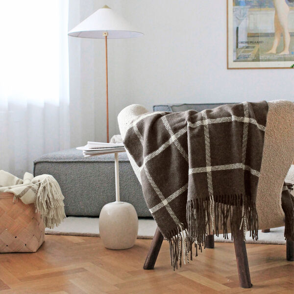 Tartan Throw, brown Tartan Throw, brown, ELVANG