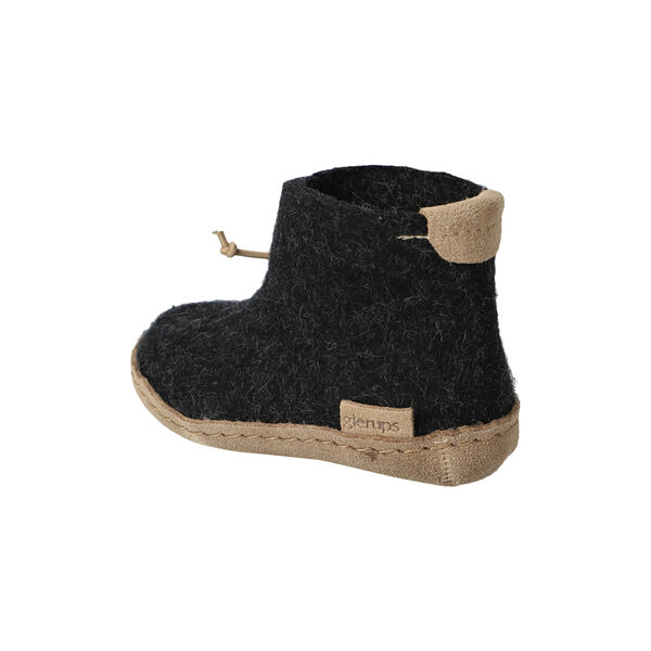 Kinder-Filzstiefelette, anthrazit, Glerups
