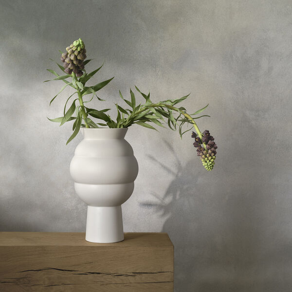 Tortus Archie Vase Nr. 4, wei&szlig;, Knabstrup Keramik