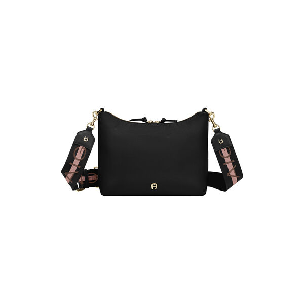Zita Shoulder Bag S, black coloured, Aigner