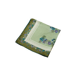 Flowering Green F Silk Scarf, Flora Danica Denmark