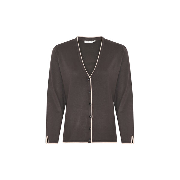 Basic Viscose Knit with Edge, brown, Micha