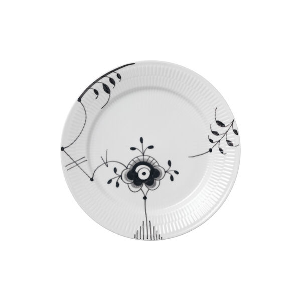 Mega Schwarz Gerippt Teller, 27 cm Mega Schwarz Gerippt Teller, 27 cm, Royal Copenhagen