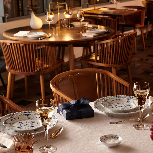 Musselmalet Riflet Teller &Oslash; 12 cm, Royal Copenhagen