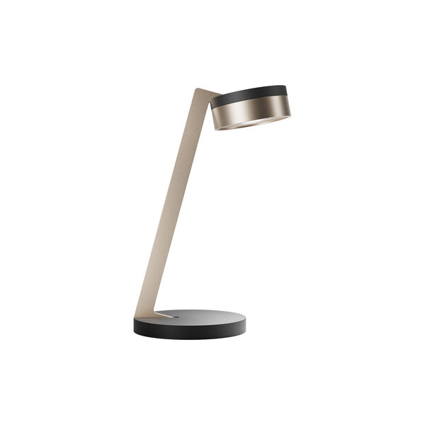 BLADE T1 SLIM Table Lamp, matt black/satin gold, LIGHT-POINT