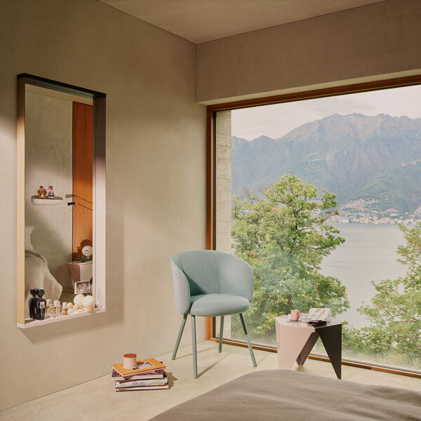 Spiegel mit farbigem Rahmen, klein, neutral, Vitra 